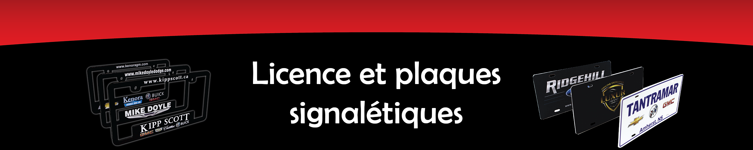Licence et plaques signalétiques Licence et plaques signalétiques
