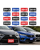 ABS Plastic Year Plates | Dealership Display Plates
