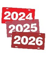 ABS Plastic Year Plates