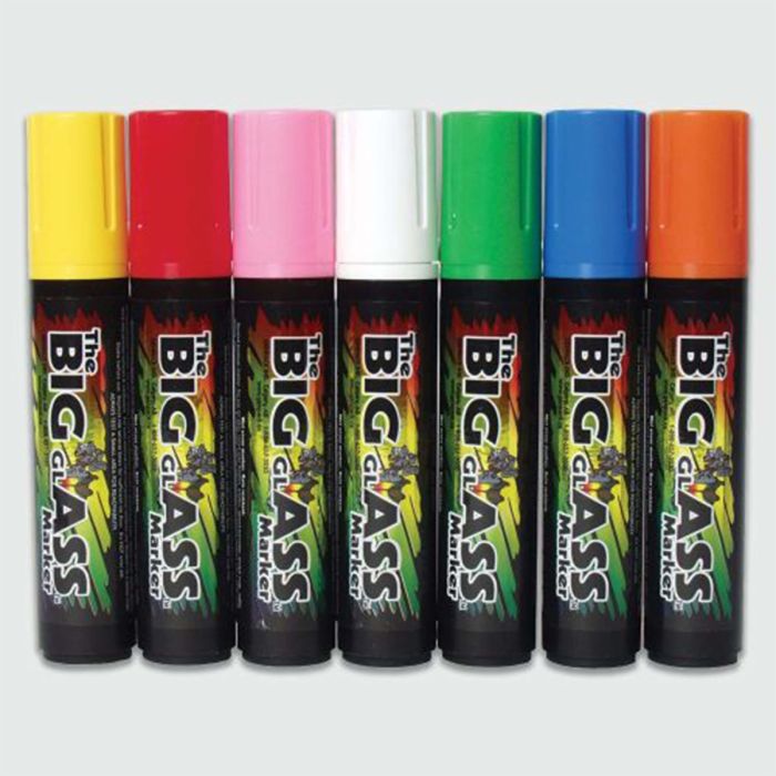 Big Glass Windshield Markers | 5/8" Reversible Tip Rain Resistant
