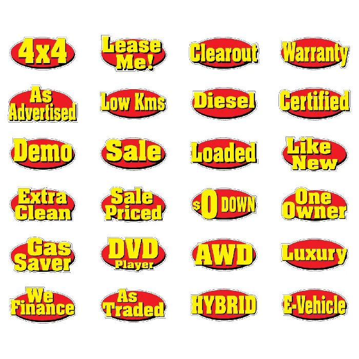 Auto Sold | Slogan Windshield Decals