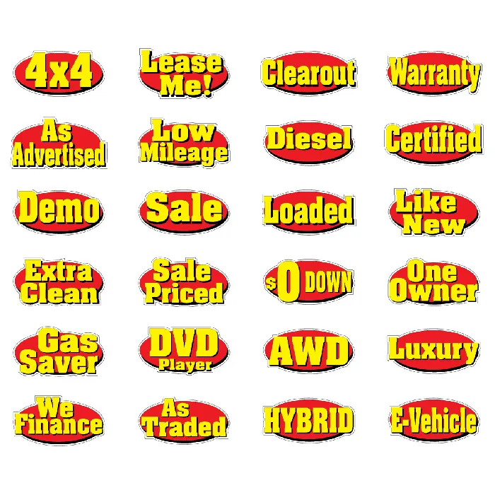 Auto Sold | Slogan Windshield Decals