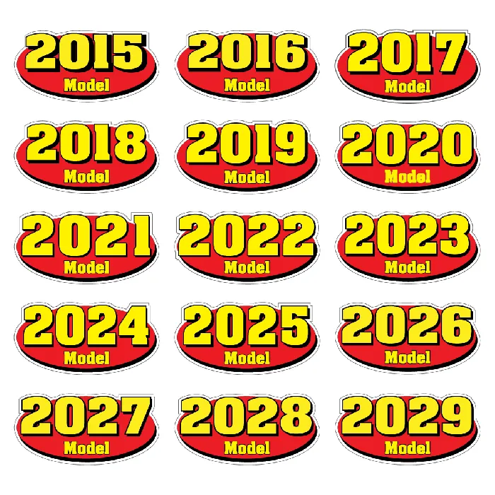 Auto Sold | Model Years Windshield Decals