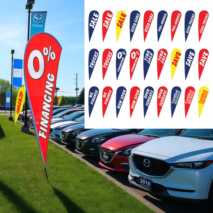 Bow Flags | Indoor & Outdoor Dealership Flags