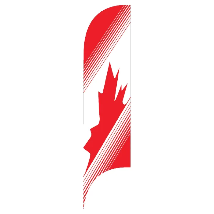 Drapeau Blade Canada Rayé
