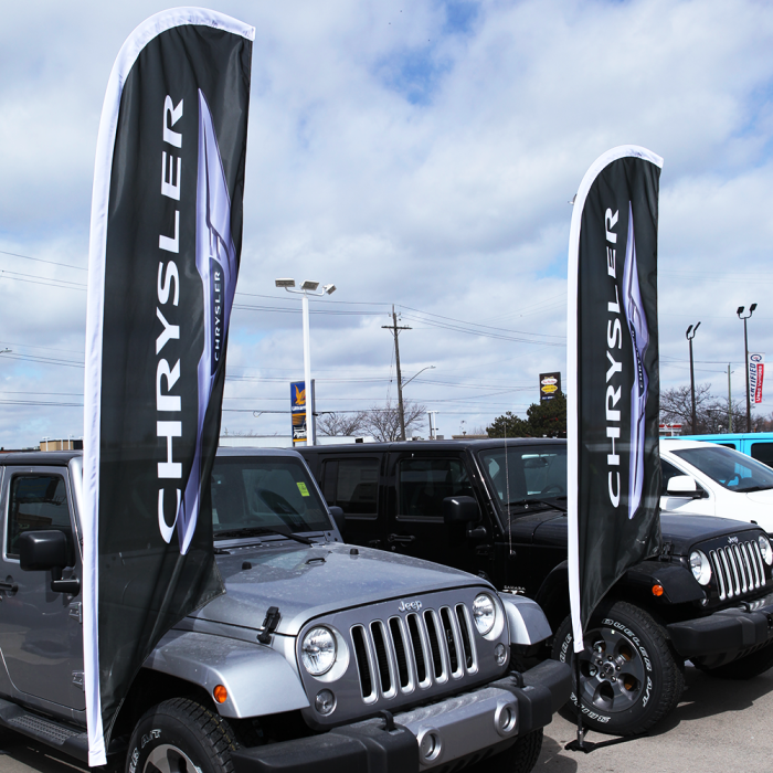 Dealer Logo Blade Flags |OEM Flags