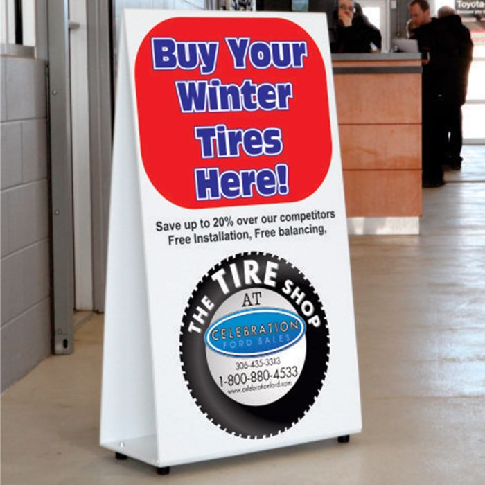 Custom Dual Sided Coroplast A-Frame Sign