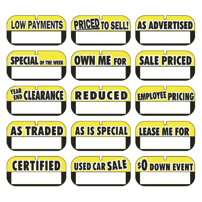 Gigantic Windshield Pricing Kits