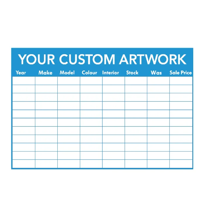 Custom Printed Dry Erase Board