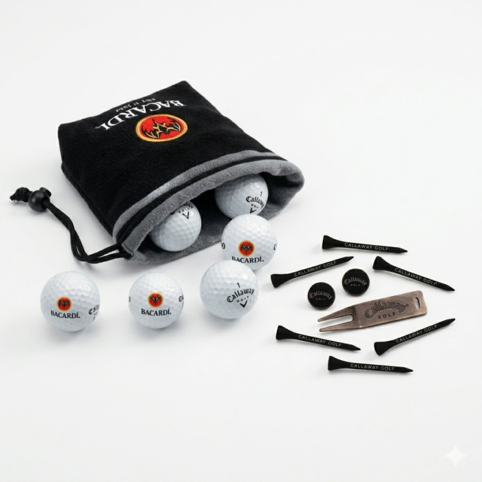 6-Ball Pouch with Tees & Divot Tool
