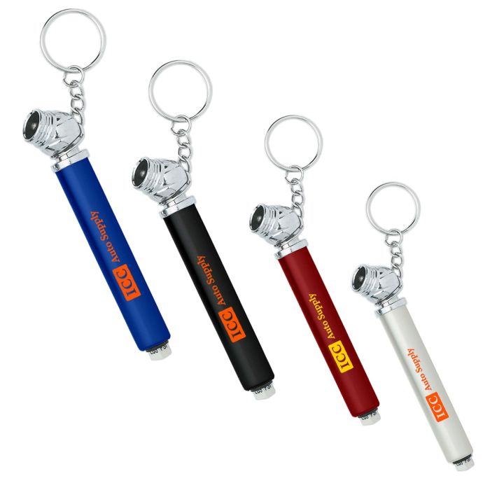 Mini Tire Gauge Key Chain