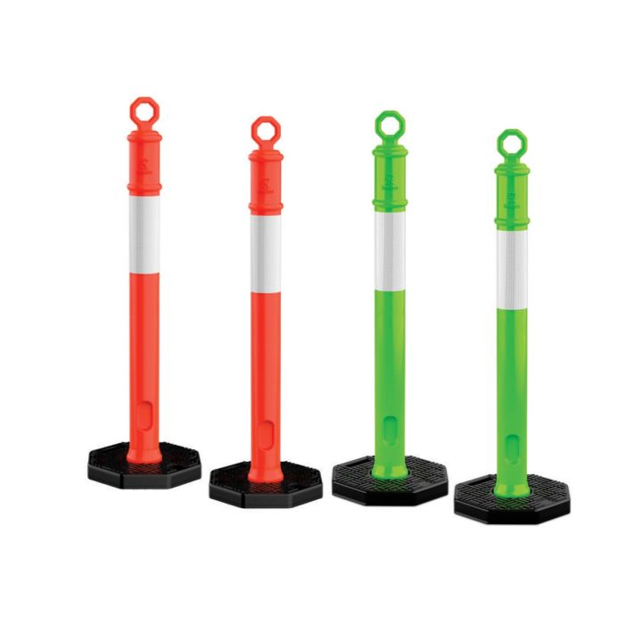45" Orange or Green Traffic Delineator Posts