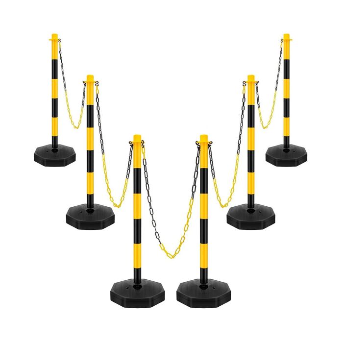 45" Black & Yellow Traffic Delineator Posts