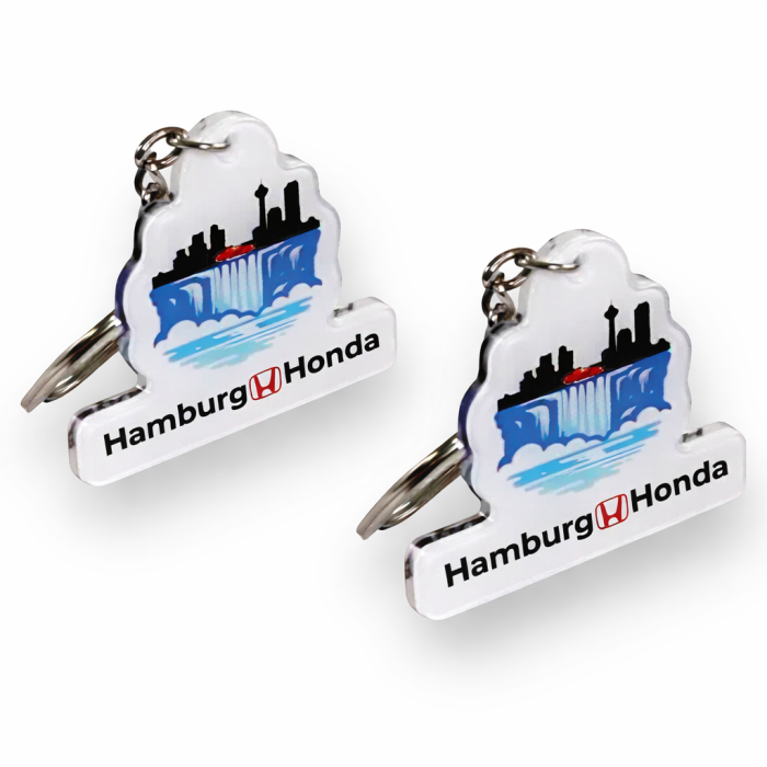 Double Sided Acrylic Key Tags