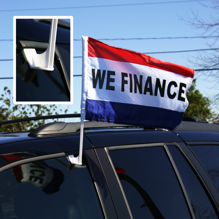 Clip-On Window Flags | Dealership Car Flags