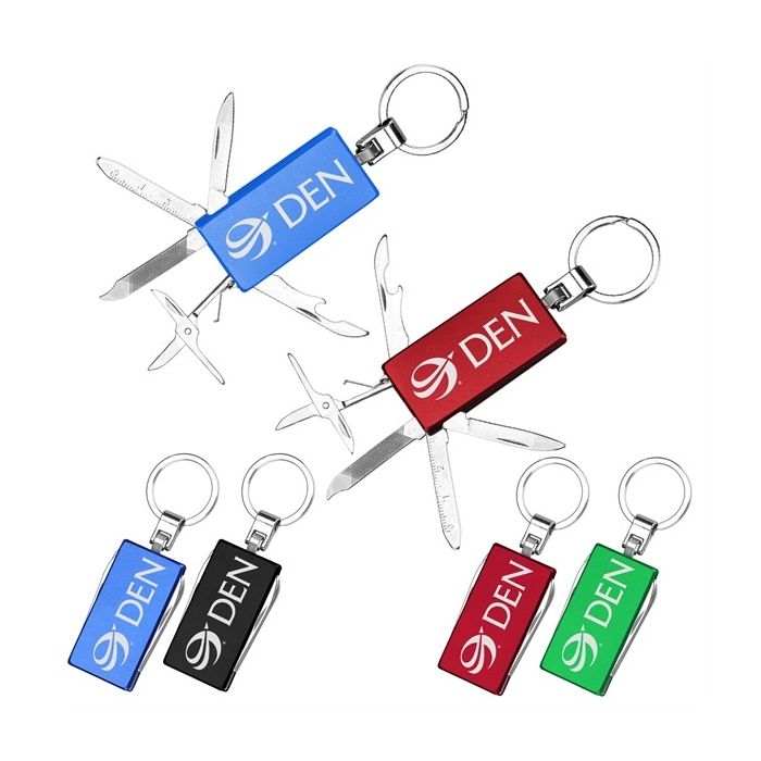 6-in-1 Multi Tool Keychain | Folding Pocket Tool