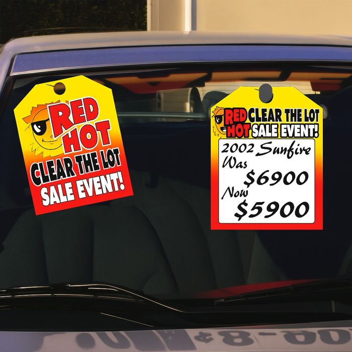 Kwikie Sale Event Rearview Mirror Tags