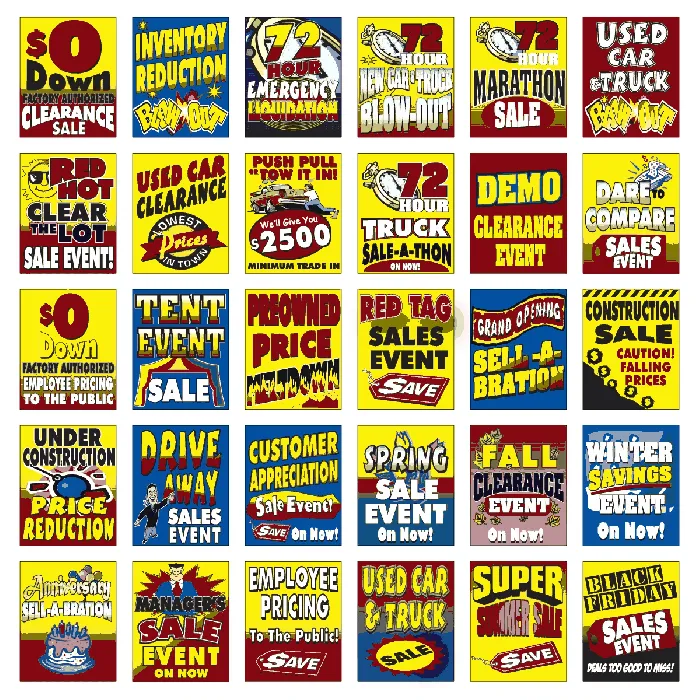 Kwikie Sale Event Showroom Decals
