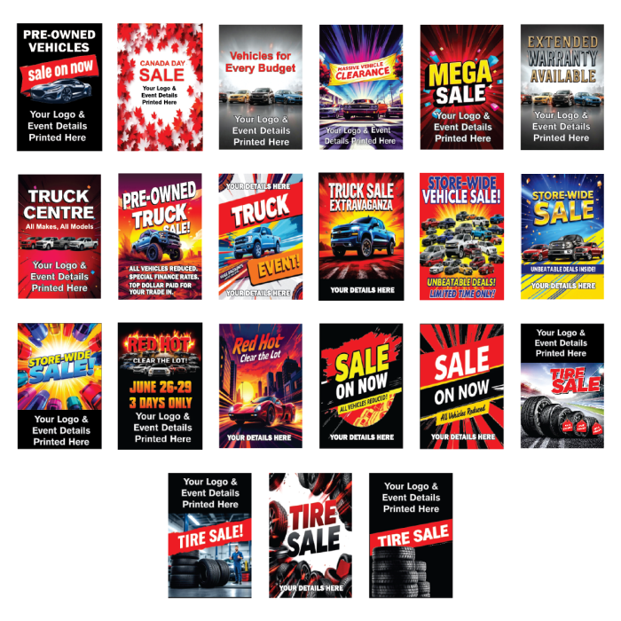 Showroom Posters | 32" x 48" 4mm Coroplast Flute