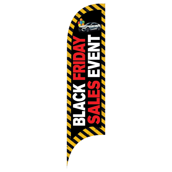 Drapeau Blade du Vendredi Noir