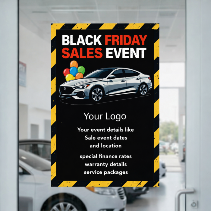 Black Friday Wall Poster (Paper or Decal)