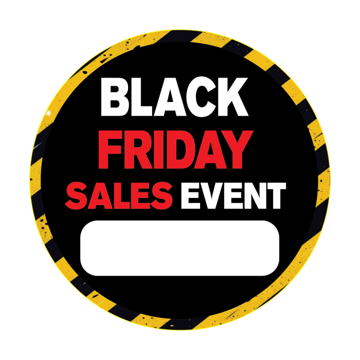 Black Friday Sales Button Decals