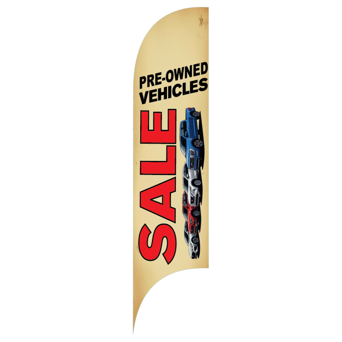 Drapeau Blade du Vente de véhicules d'occasion