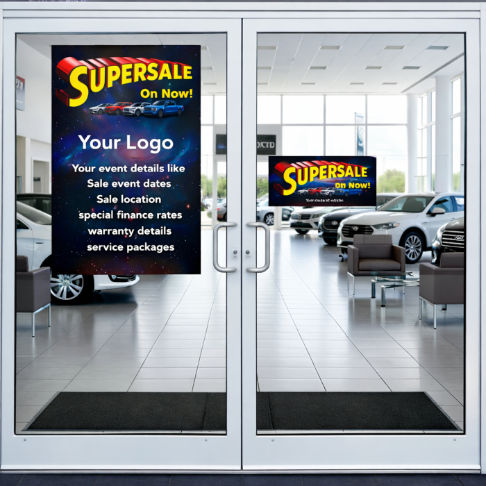 Supersale Event Wall Poster (Paper or Decal)