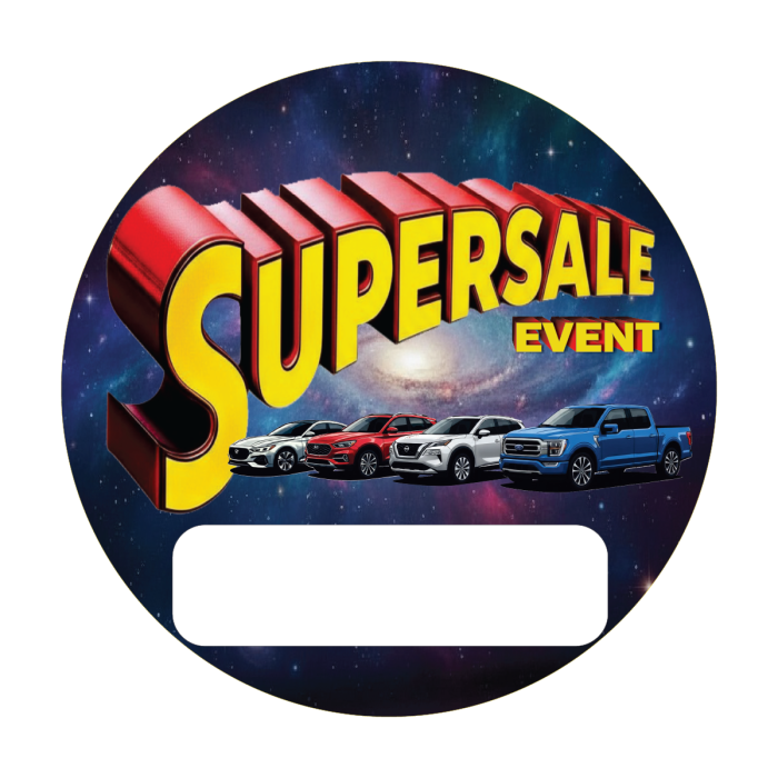Supersale Event Sales Button Decals