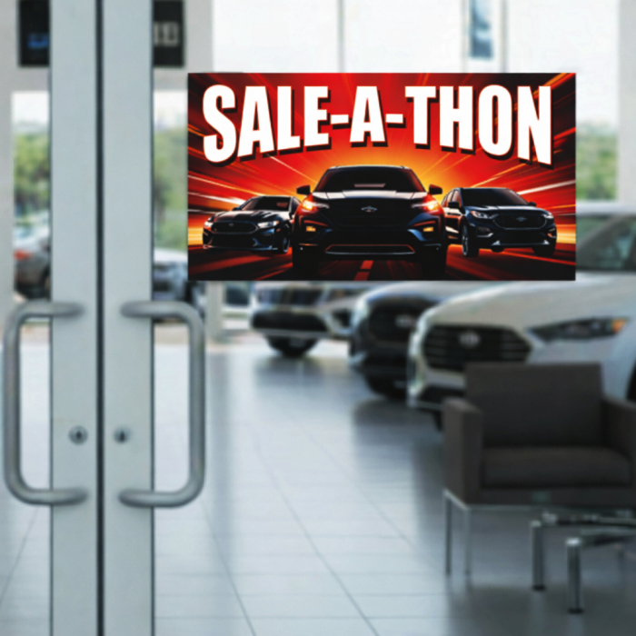 Sale-a-Thon Entrance Door Decal