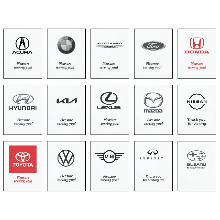 Dealer Logo Paper Floor Mats