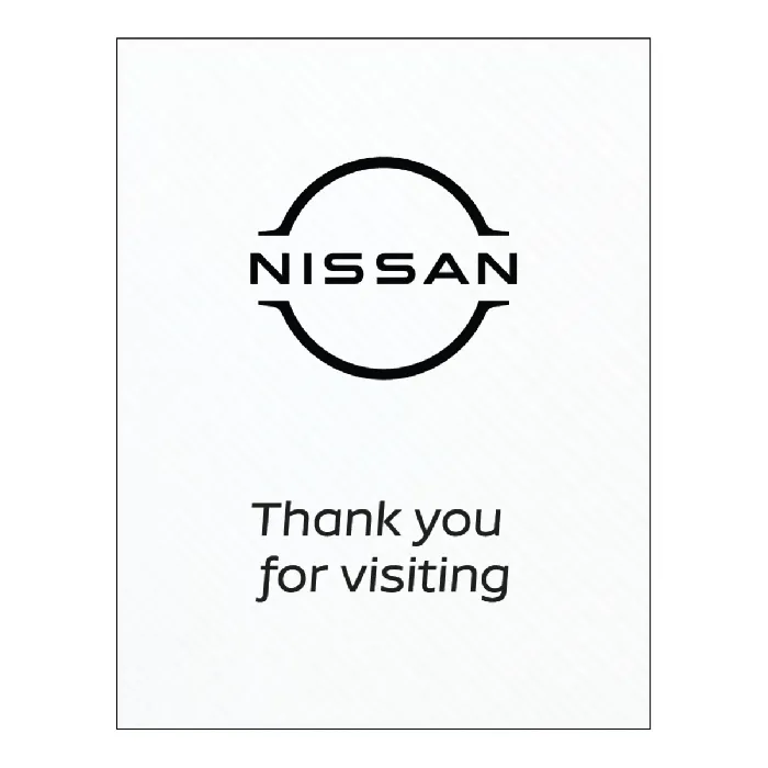 Dealer Logo Paper Floor Mats - Nissan Service 