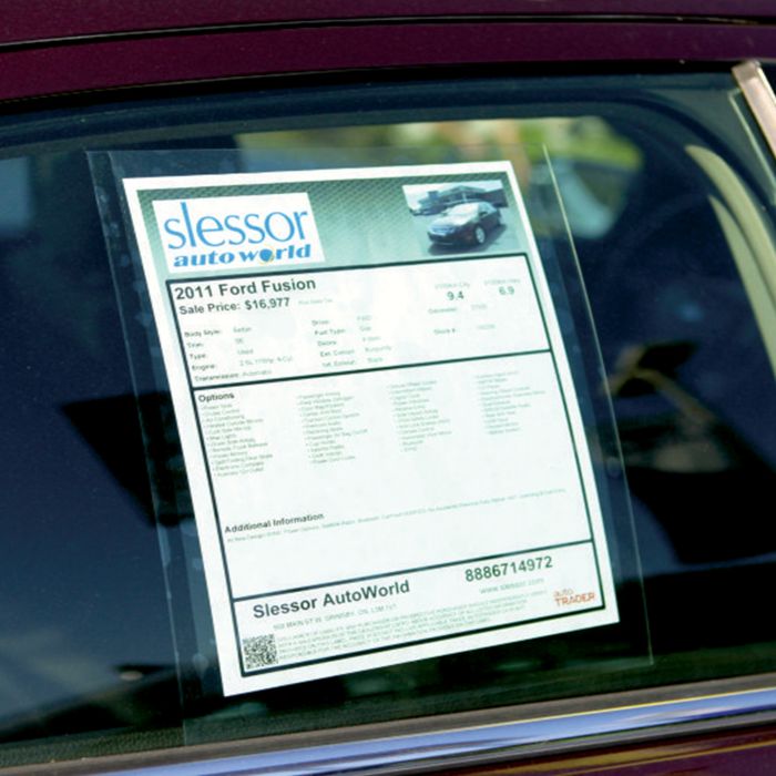 Visi One Poly Pocket Information Holder | Reusable Suction Window Display