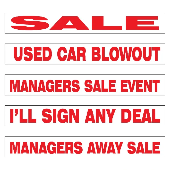 Banners for Inflatable Manager Salesman