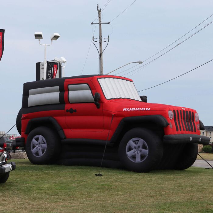 Gigantic Inflatable Jeep
