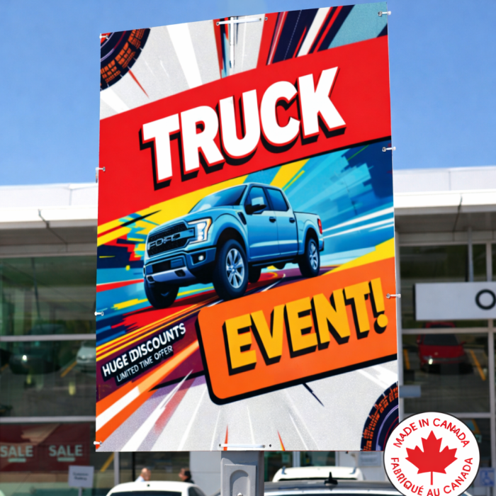 Coroplast Pole Signs | Back-to-Back