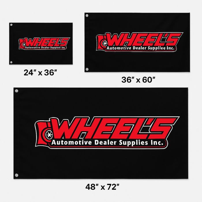 Custom Full Color Dealer Action Flags - 3 Sizes