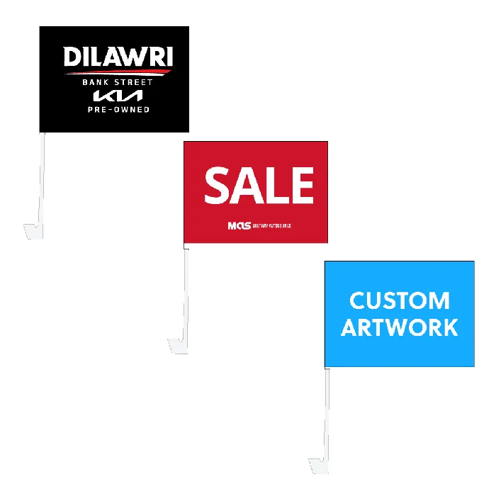 Custom Clip-On Window Flags