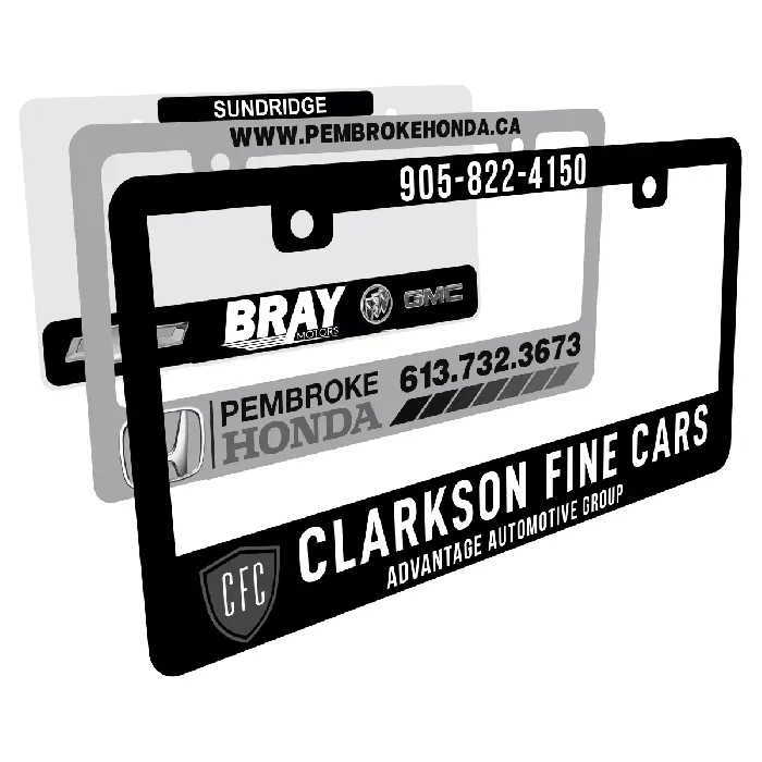 Digitally Printed Full Color Lexan License Plate Protectors