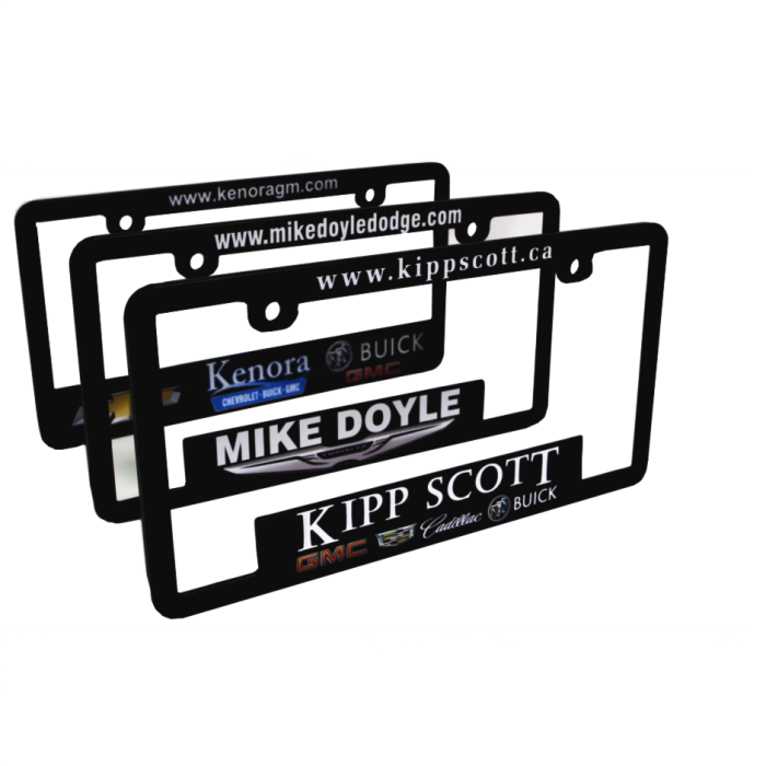 Full Colour Custom Digitally Printed License Plate Frames