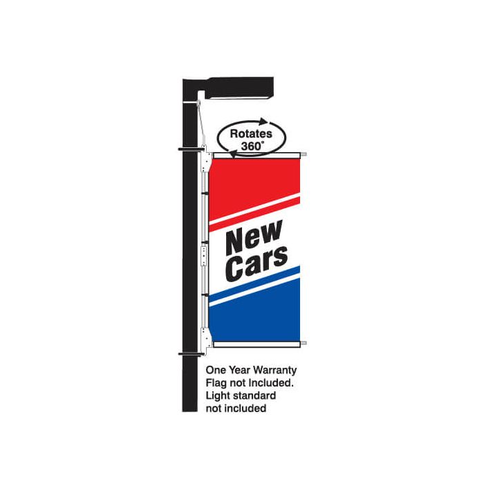 Dual Arm Flagmaster | Rotating Flag Mount System