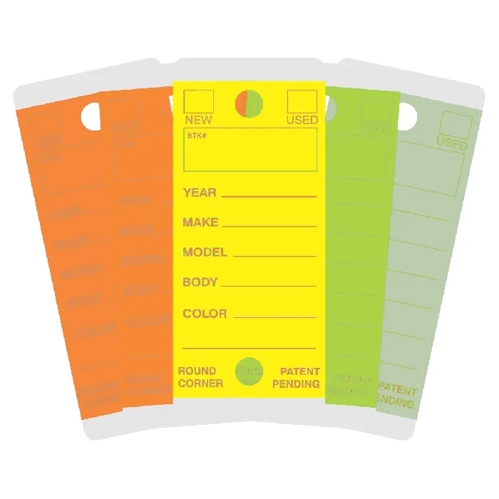 Round Corner Self Laminating Key Tags from EZ