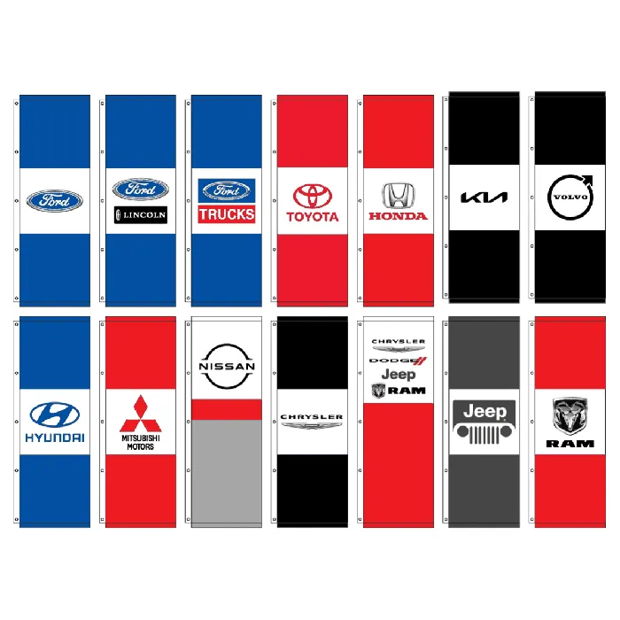Tri-Panel OEM Dealership Flags