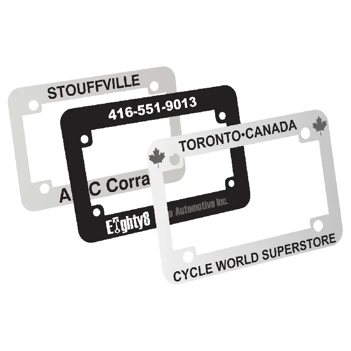 Custom Chrome Motorcycle Plate Frames