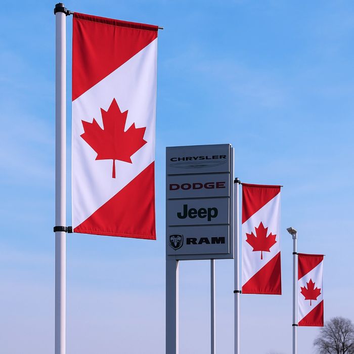 Canadian Dealership Flag | Duro-Color Sublimated Flag