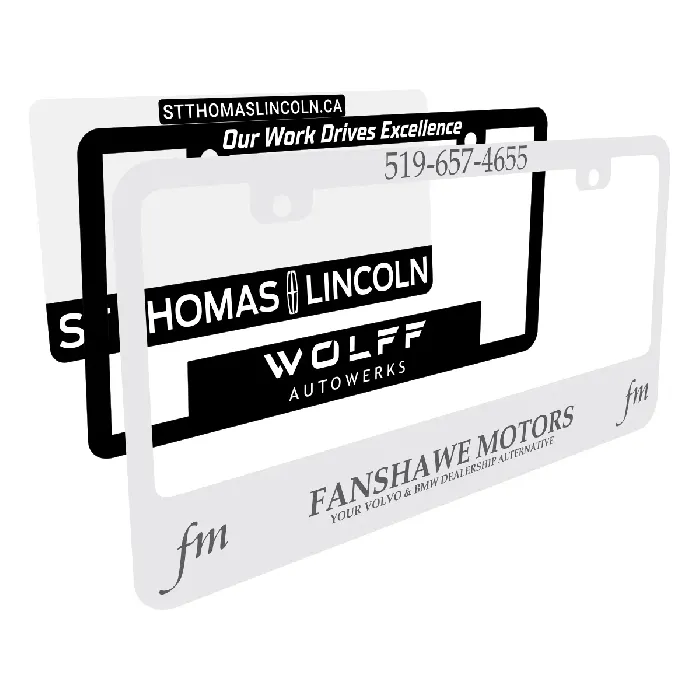Screen Print Clear Plastic Plate Protectors