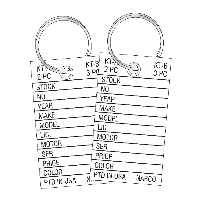 Porte-Clés en Papier Cartonné