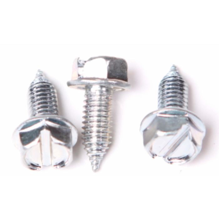 Licence Plate Screws - Self Tapping - Fits Most Import Vehicles (Zinc)