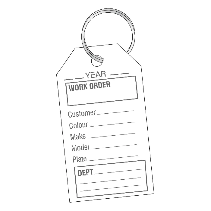 Service Key Tag with Ring