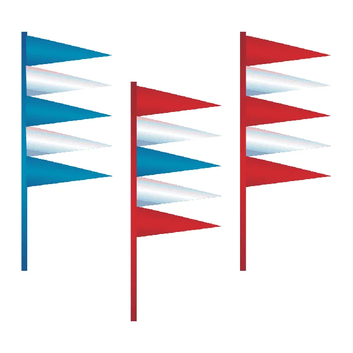 Metallic Antenna Pennants